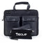 TaboLap Briefcase Black Leather and Black Nylon for Laptop Up to 16 Inches