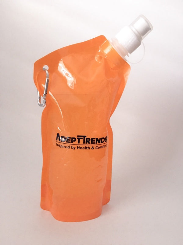 Sport Water Bottle Bag - Reusable, Foldable, Refillable Water Bottle Bag for All Outdoor Activities  by AdeptTrends.